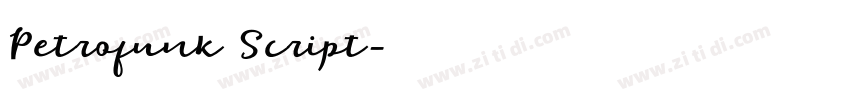 Petrofunk Script字体转换